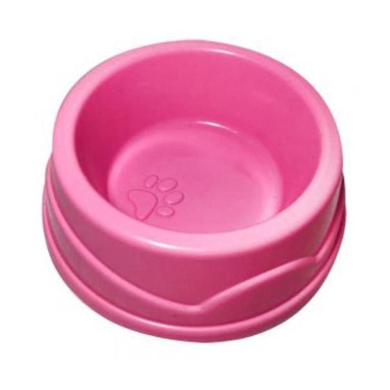 Imagem de Comedouro Gato Plástico Four Plast Cor Rosa 150 Ml