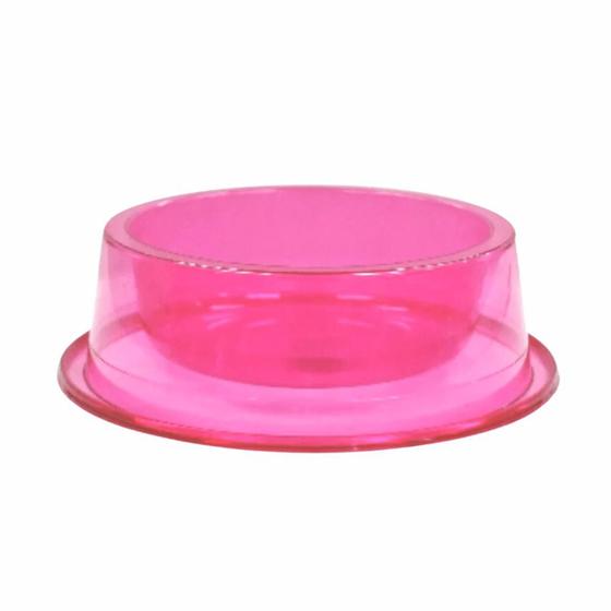 Imagem de Comedouro Grande Antiformiga Rosa Transparente 1000ml