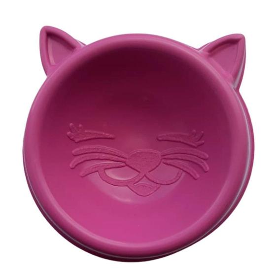 Imagem de Comedouro Luxo Rosa para Gatos - 100 mL
