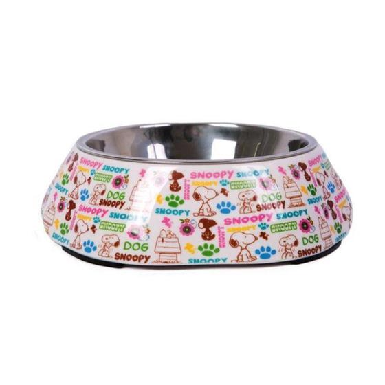 Imagem de Comedouro Melamina com Inox Snoopy Mel 125 ml - Zooz Pets