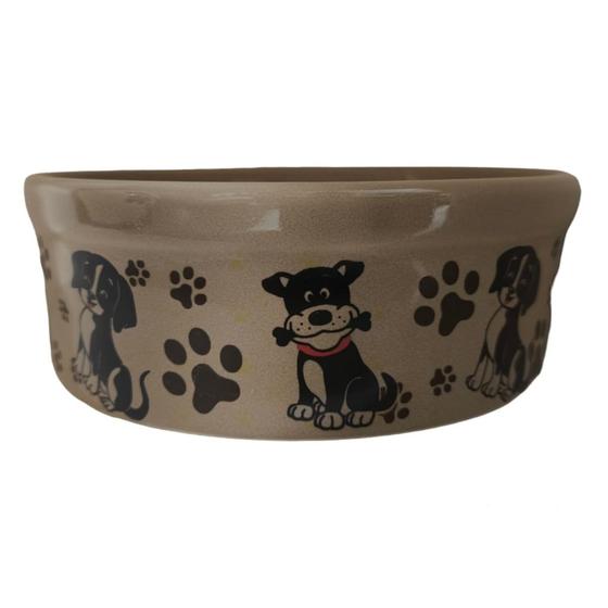 Imagem de Comedouro ou Bebedouro Porcelana Para Cães e Gatos 610 e 330 ML