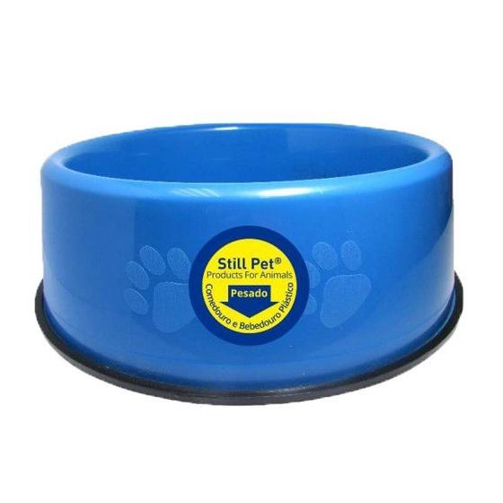 Imagem de Comedouro pesado para pets pequeno 750 ml - azul