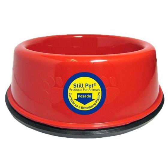 Imagem de Comedouro pesado para pets pequeno 750 ml - vermelho