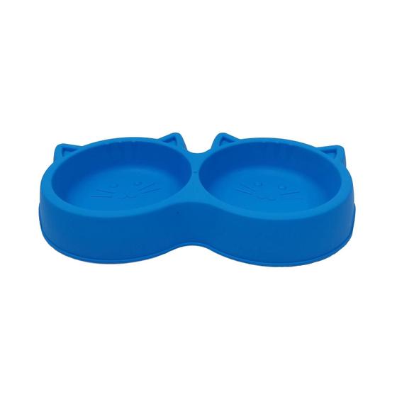 Imagem de Comedouro Pet Injet Duplo Gato Luxo 240ml - para Gato