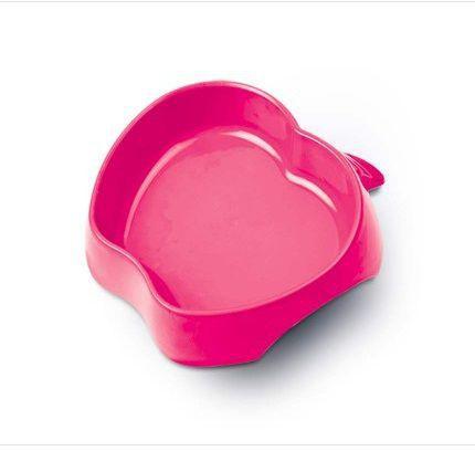 Imagem de Comedouro Pet Injet Frutal Maca Pequeno Rosa 350ml