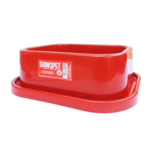 Imagem de Comedouro plast. antiformiga 650ml - brinqpet - vermelho