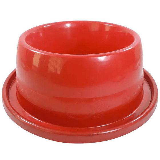 Imagem de Comedouro Plástico Antiformiga Furacão Pet Tamanho 4 1900 ml Vermelho