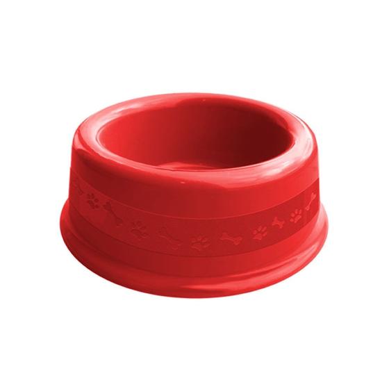 Imagem de Comedouro Plástico Furacão Pet Nº2 600ml - Vermelho