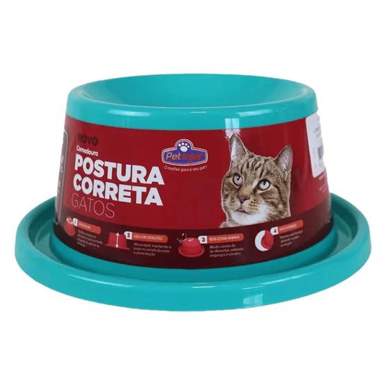 Imagem de Comedouro Postura Correta Design AntiFormiga para Gatos Tiffany Pet Injet