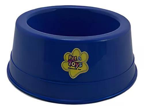 Imagem de Comedouro Recipiente Alimentador Pet Cachorro Gato Filhote Antiformiga 300 ml Classica Azul