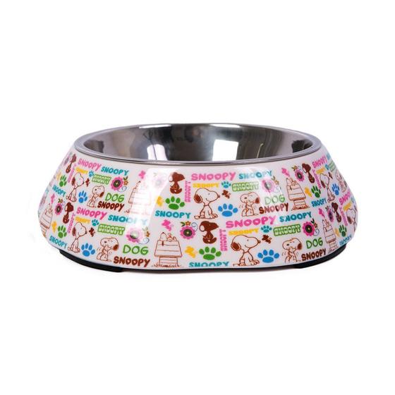 Imagem de Comedouro Zooz Pets Snoopy Melamina Mel100-MUPk para Cães - Tamanho M