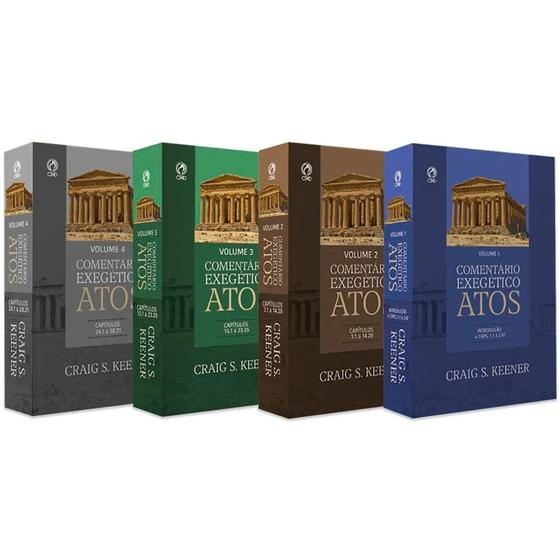 Imagem de Comentário Exegético Atos  Obra Completa  4 Volumes  Capa Dura  Craig S. Keener - CPAD