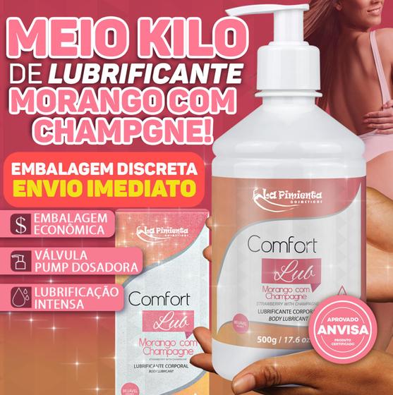 Imagem de Comfort lub 500 hot quente premium lubrificante íntimo para sexo anal,vaginal e oral la pimienta sex