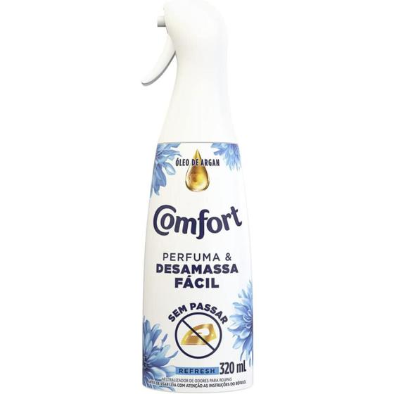 Imagem de Comfort Refresh Perfuma e Desamassa Fácil Revitalizador Para Roupas 320ml