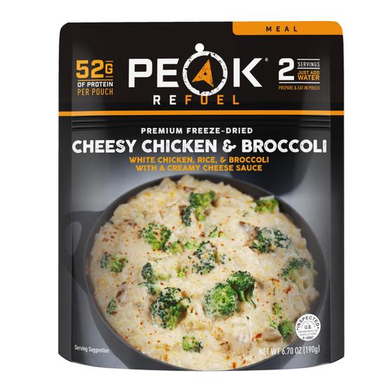 Imagem de Comida de acampamento liofilizada Peak Refuel Cheesy Chicken & Brócolis