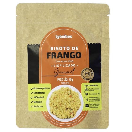 Imagem de Comida Liofilizada Risoto De Frango Com Alho-poró Lyovibes