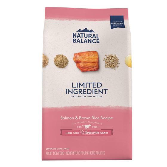 Imagem de Comida para cães Natural Balance, ingrediente limitado, salmão adulto, 11 kg