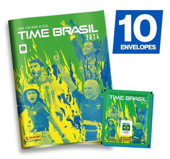 Imagem de COMITE OLIMPICO DO BRASIL 2024 - Álbum Capa Cartão + Kit Com 10 Envelopes