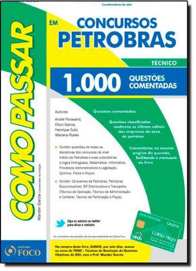 Imagem de Como Passar em Concursos da Petrobras: 1.000 Questões Comentadas - FOCO JURIDICO