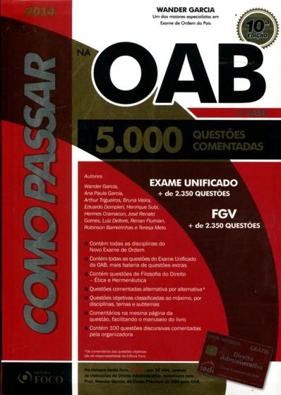 Imagem de Como Passar na Oab: 5.000 Questões Comentadas - 1ª Fase