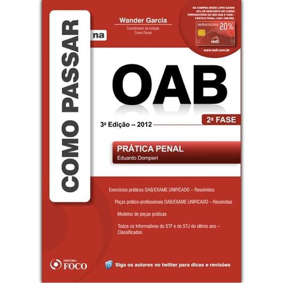 Imagem de Como Passar na Oab: Prática Penal - 2ª Fase