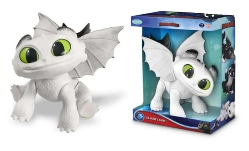 Como treinar seu dragao branco com olho verde pupee brinquedos ...