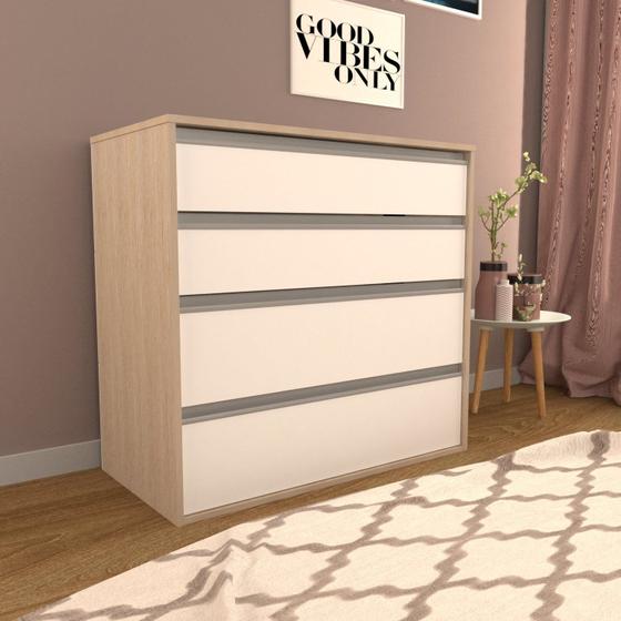 Imagem de Cômoda 4 Gavetas 90cm