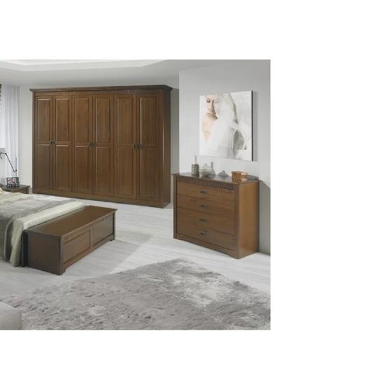 Imagem de Cômoda 4 Gavetas em Madeira Maciça/MDF Paris