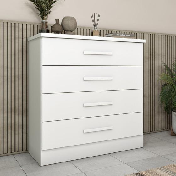 Imagem de Cômoda 4 Gavetas em Mdf/mdp Lua Espresso Móveis