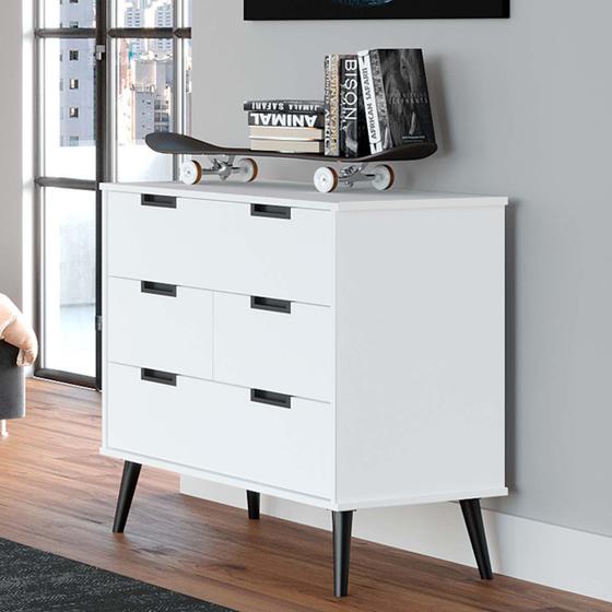 Imagem de Cômoda 4 gavetas MDF Retro Belmax