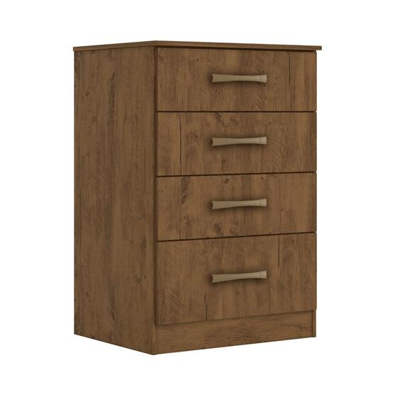 Imagem de Cômoda 4 Gavetas MS913 Castanho Wood 913331 Moval