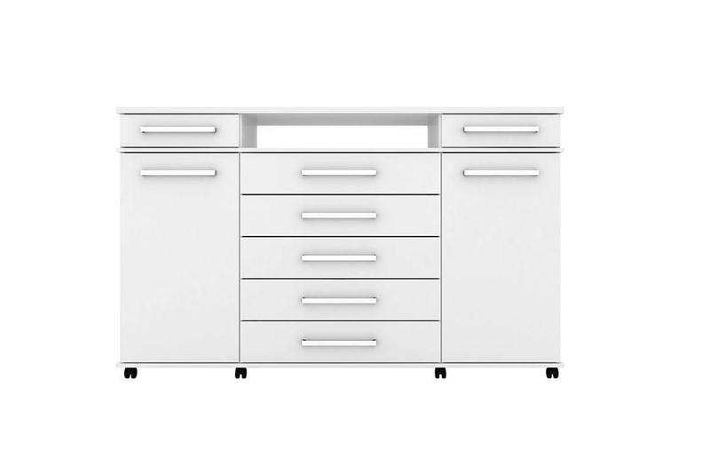 Comoda 7 Gavetas London Branco - Demóbile Menor preço em Comoda 7 Gavetas London Branco - Demóbile
