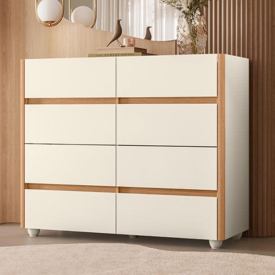 Imagem de Cômoda 8 Gavetas Infinite Albatroz