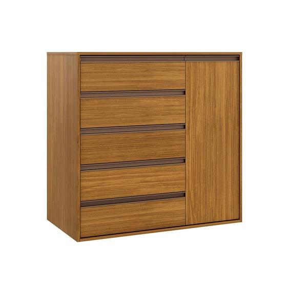 Imagem de Cômoda Calha 1 PT 5 GV Freijó