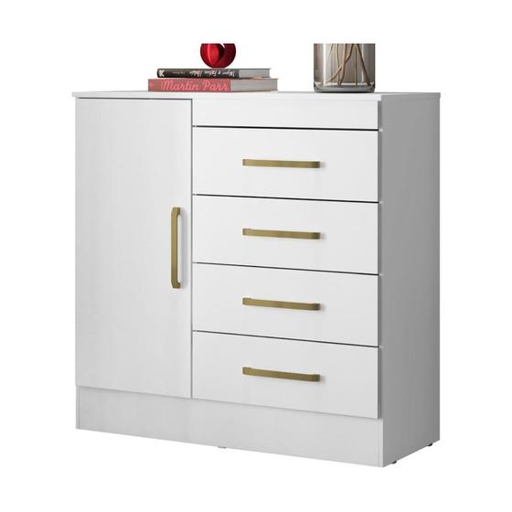Imagem de Cômoda com 1 Porta e 4 Gavetas Multimóveis CR40115