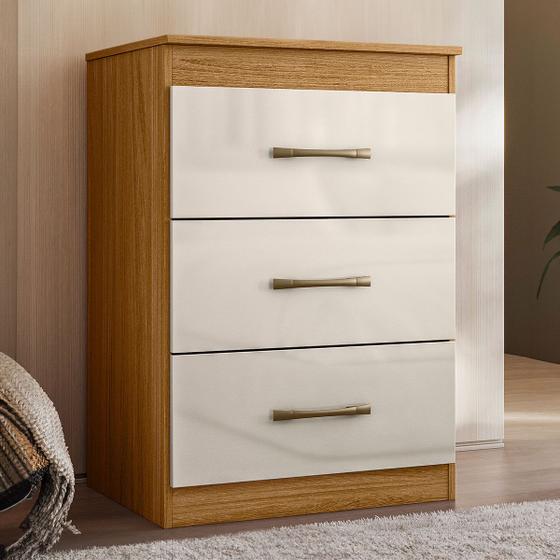 Imagem de Cômoda com 3 Gavetas 61x88cm Vitória Moval