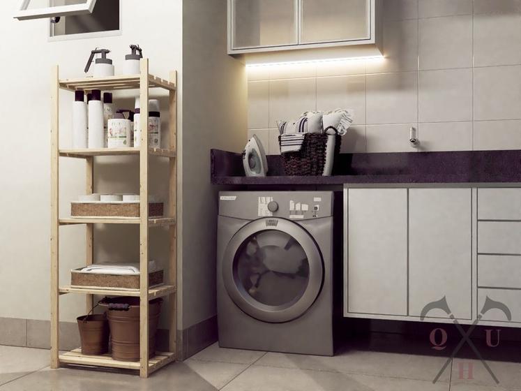 Imagem de Cômoda Conjunto 140cm Prático Aberto Home Office