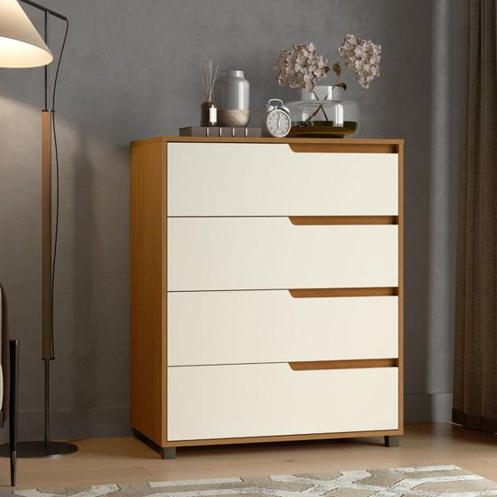 Imagem de Cômoda em Mdf com 4 Gavetas 80cm X 104cm X 45cm Monet