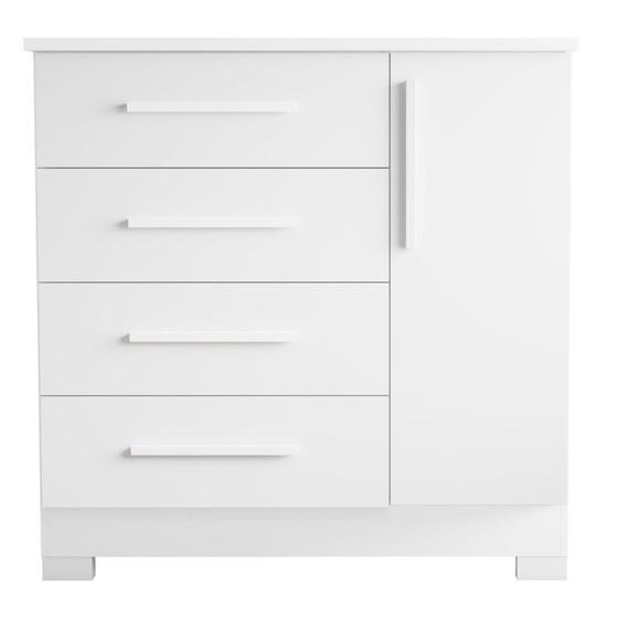 Imagem de Cômoda Flex 4 Gavetas 1 Porta com Pés NT 5185 Notável Móveis