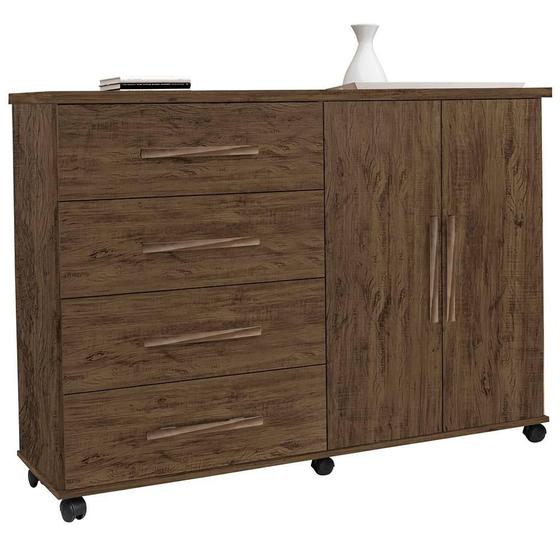 Imagem de Comoda Gaveteira com Sapateira Bali Amêndoa Wood