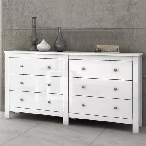 Imagem de Comoda horizontal maggiore c/06 gav new - branco - lopas