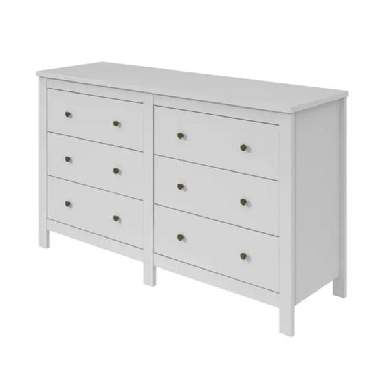 Cômoda Horizontal Maggiore com 6 Gavetas Móveis Lopas Menor preço em Cômoda Horizontal Maggiore com 6 Gavetas Móveis Lopas