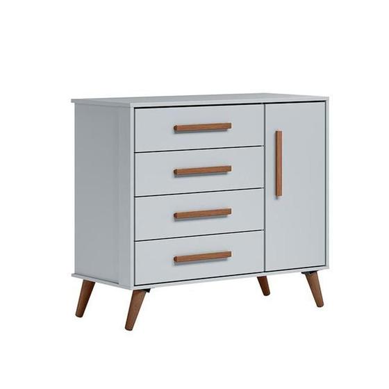 Comoda Infantil Sapateira 1 Porta 4 Gavetas Q Encanto Retro Cinza - Qmovi Menor preço em Comoda Infantil Sapateira 1 Porta 4 Gavetas Q Encanto Retro Cinza - Qmovi