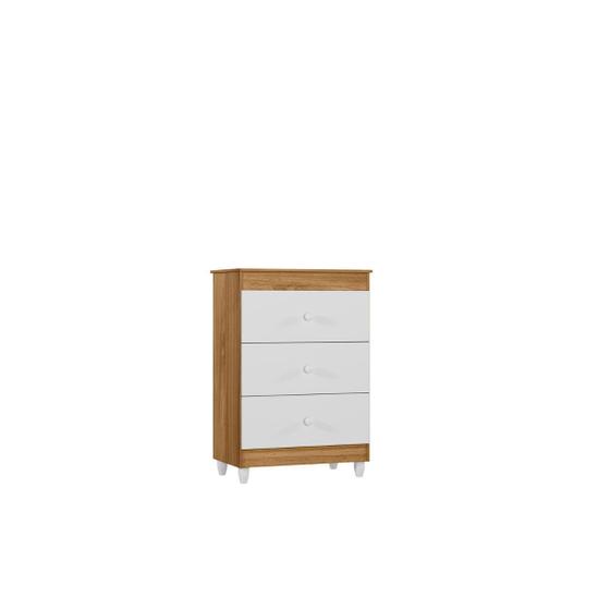 Imagem de Cômoda Infantil Ternura Com 3 Gavetas Quarto Infantil 