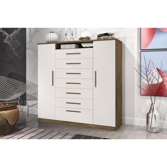 Imagem de Cômoda Mega 2 Portas 7 Gavetas