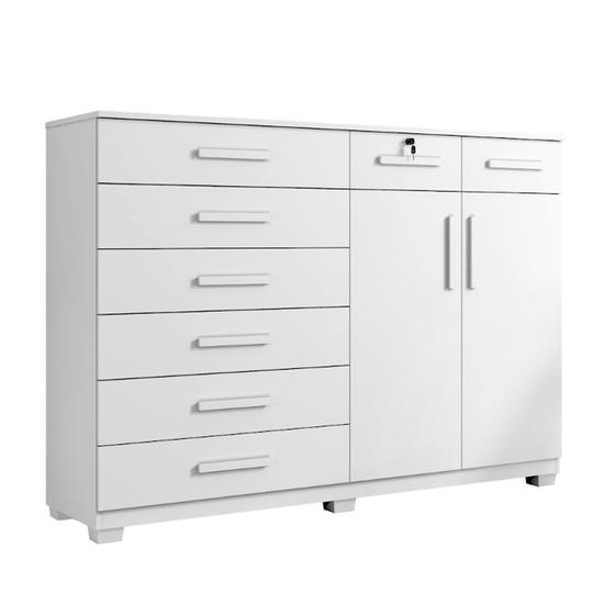 Imagem de Cômoda New Triunfo com 2 Portas e 8 Gavetas em MDP Benetil