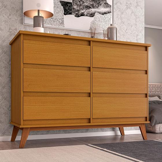 Imagem de Cômoda para Quarto Londres com 6 Gavetas - Nature
