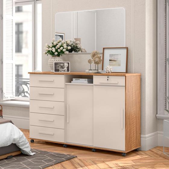 Comoda Quarto 5 Gavetas 2 Portas Max 2020 Menor preço em Comoda Quarto 5 Gavetas 2 Portas Max 2020