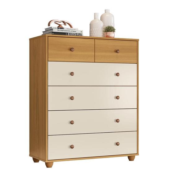 Imagem de Cômoda Quarto Vittoria com 6 Gavetas