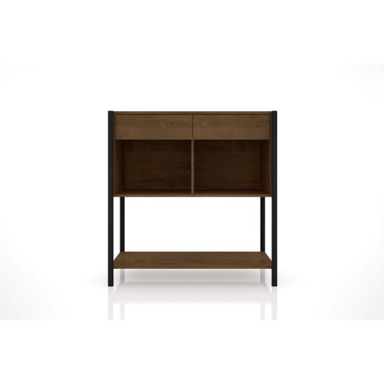 Imagem de Cômoda Sevilha Para Quarto Com 2 Gavetas E 3 Prateleiras